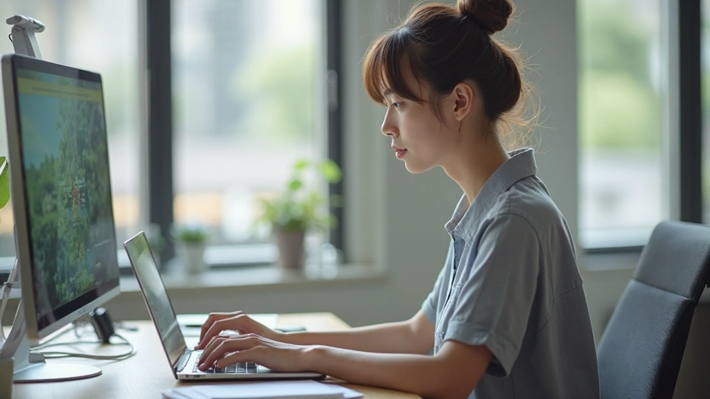 デジタルドキュメントとチャットツールを使用して非同期でコミュニケーションする様子